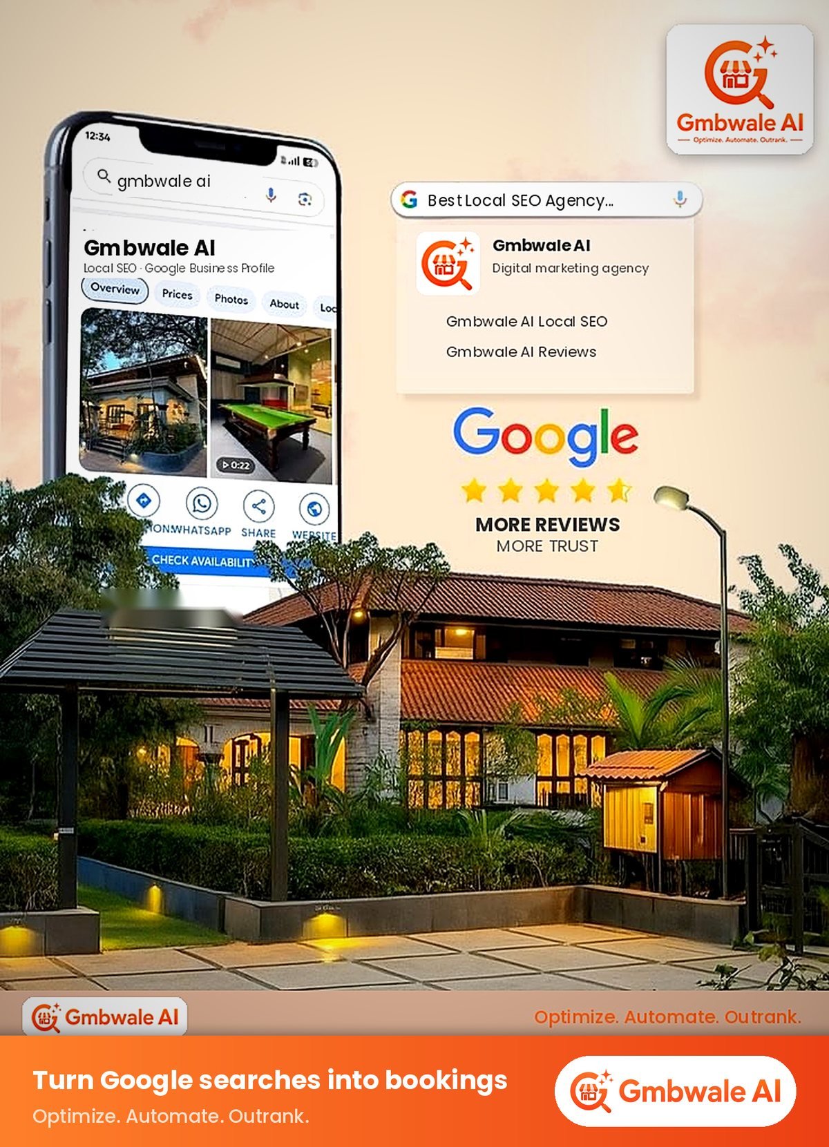 Local search example for a resort